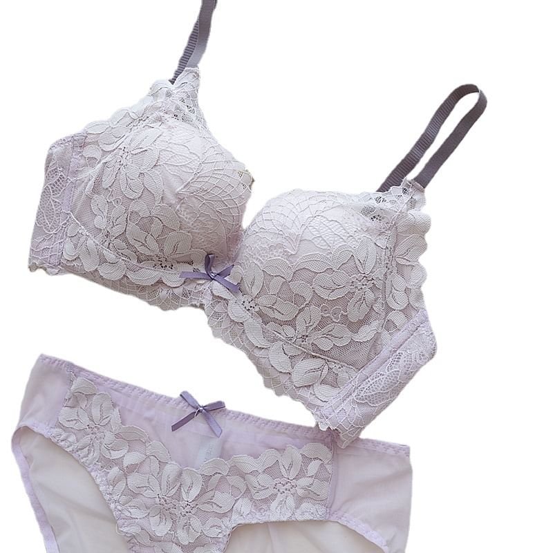 Nabla - Draadloze kanten bh / panty / set