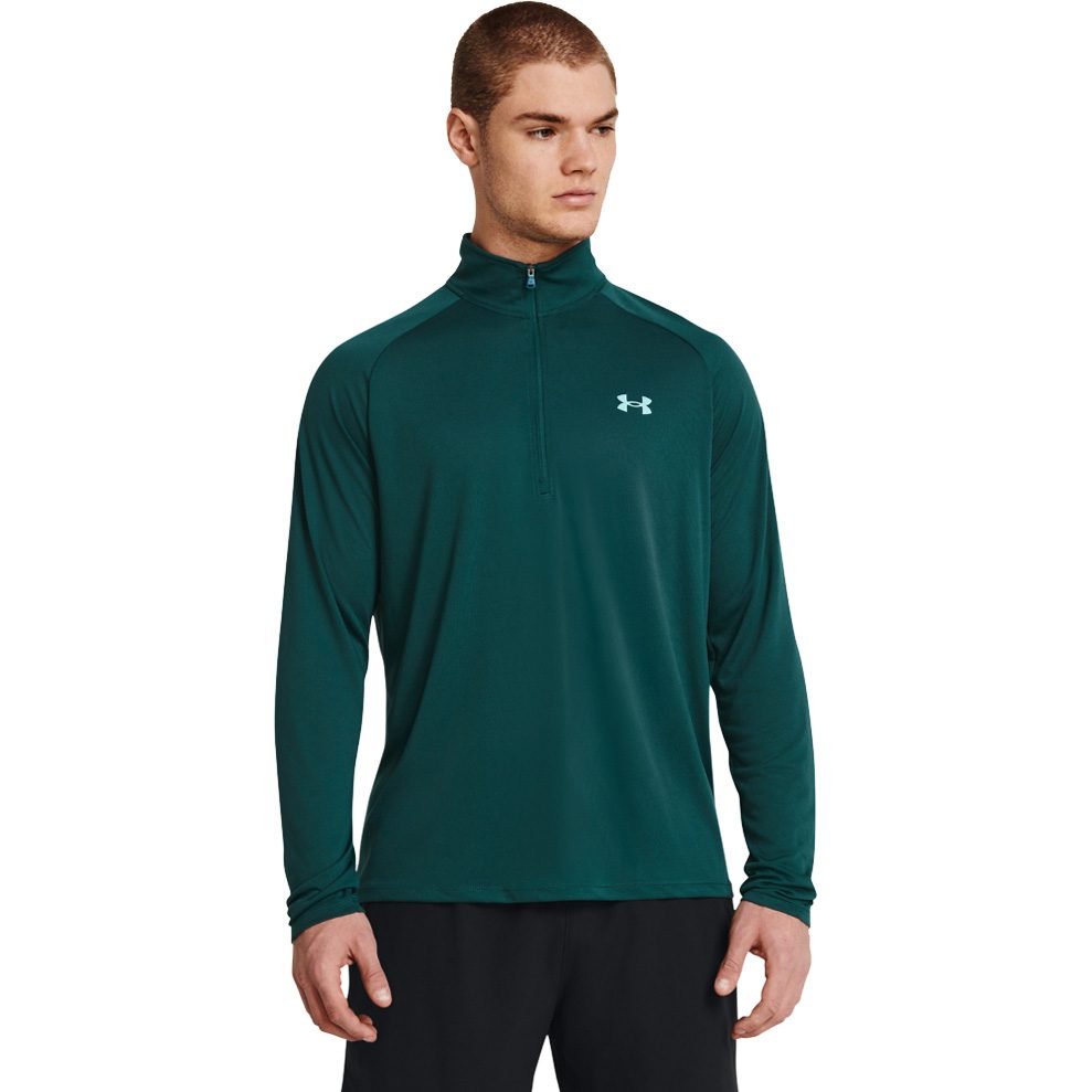 Under Armour Tech™ 2.0 1/2 Zip Longsleeve Herren hydro teal