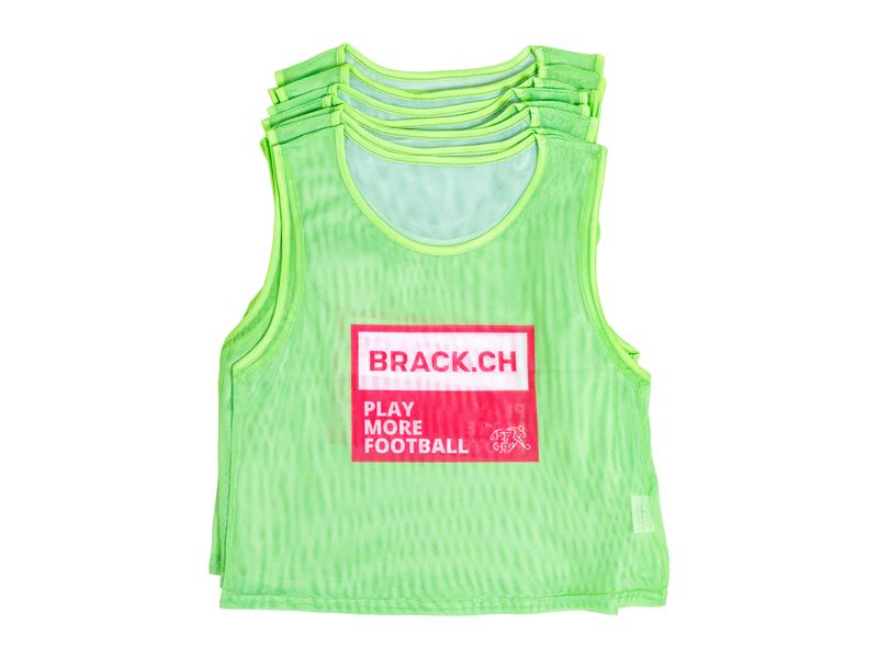 BRACK.CH Play More Football Trikots, Grün Set mit 10 Stück
