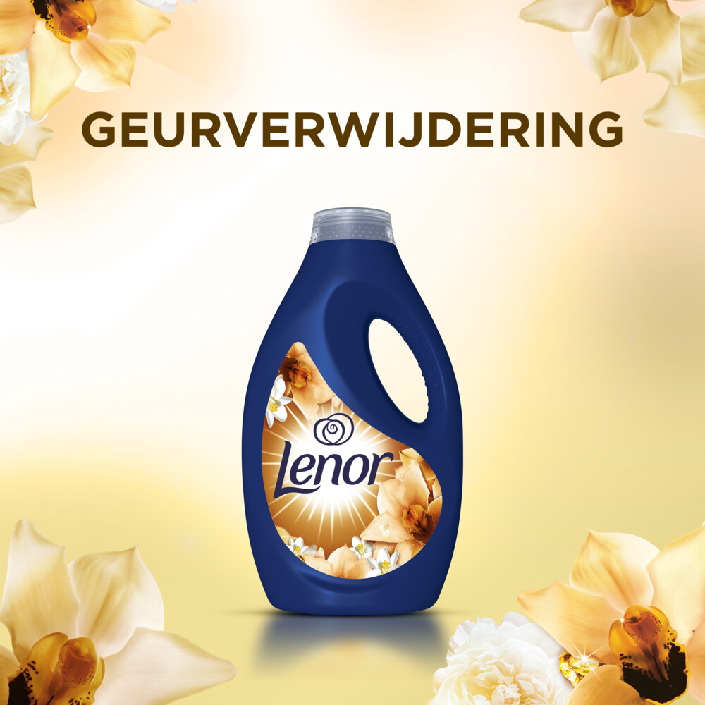 4x Lenor Vloeibaar Wasmiddel Gouden Orchidee 20 Wasbeurten900 ml
