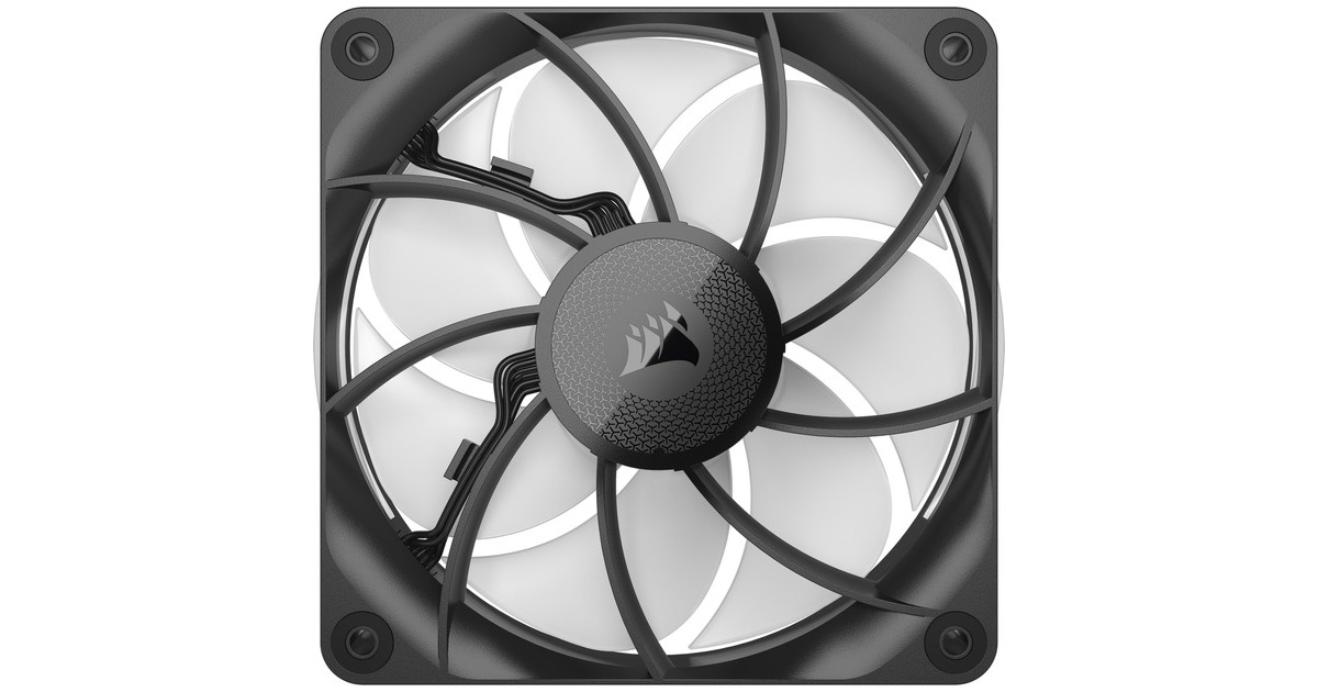 CorsairRX120 MAX RGB case fans  (Zwart, 3 stuks, 120 x 120 x 30 mm, PWM)