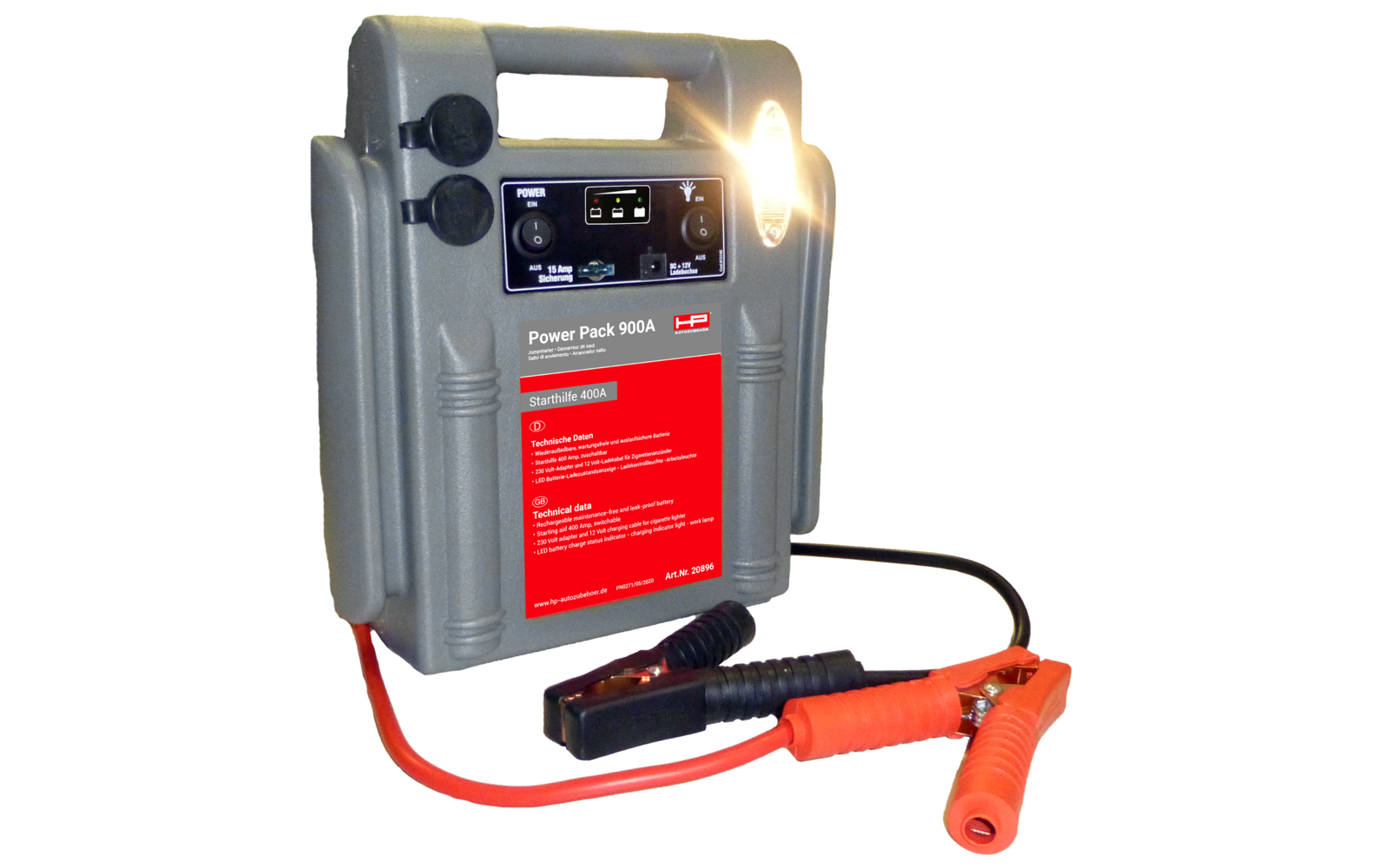 HP Autozubehör Power Pack 900A 17Ah 12V