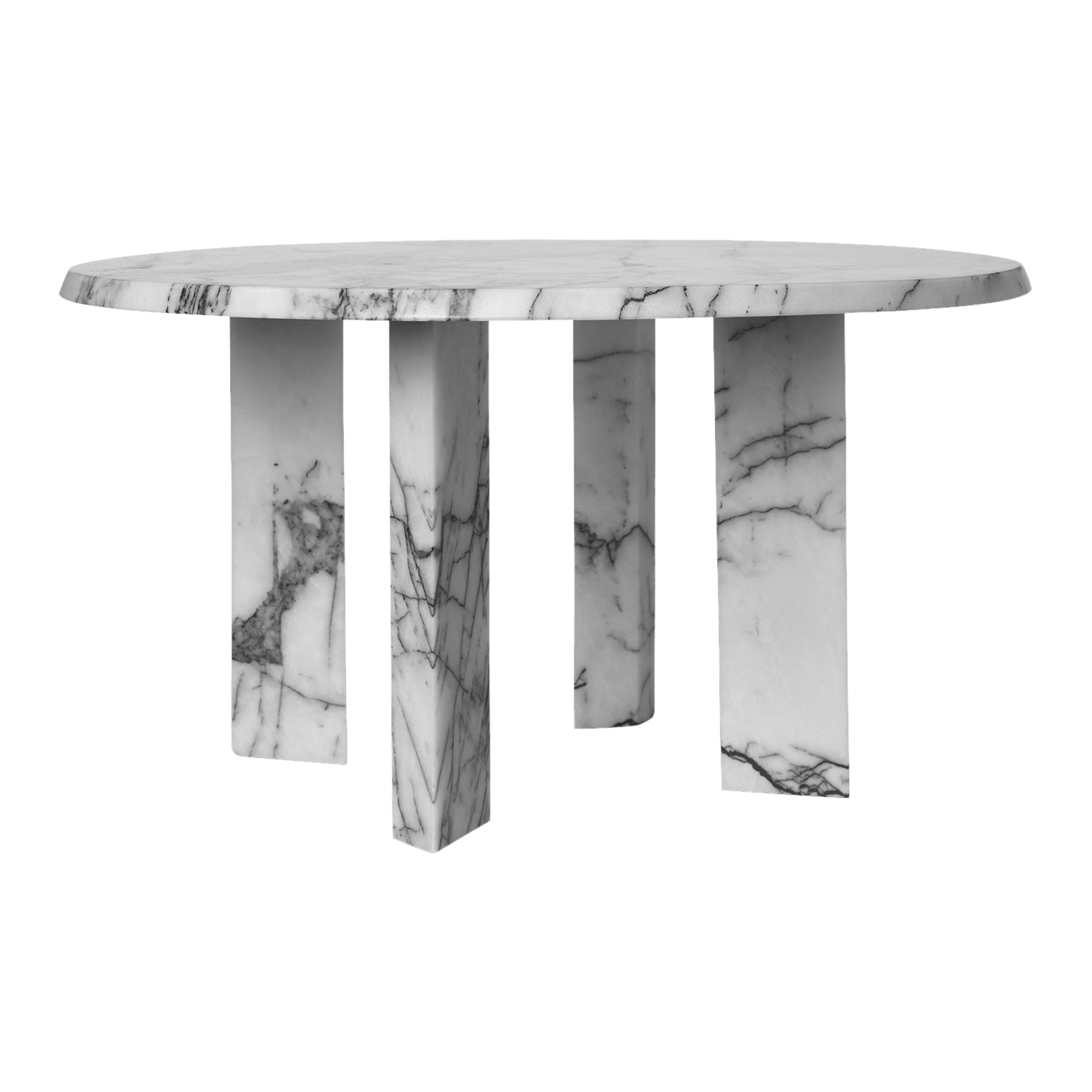 Ferm Living Taula Salontafel - White / Charcoal