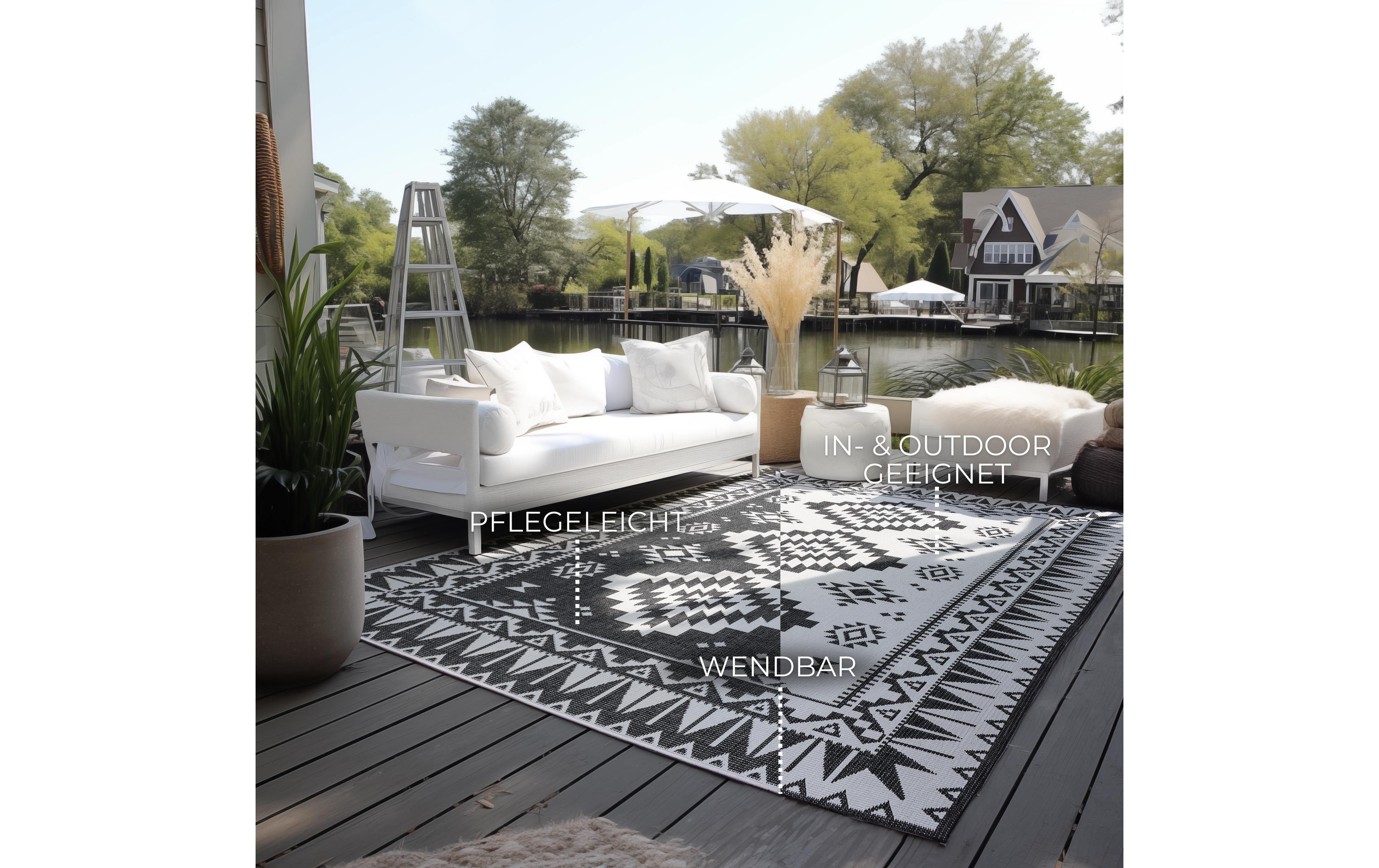 Teppich Dynamic 120 x 170 cm, BlackDesignteppich