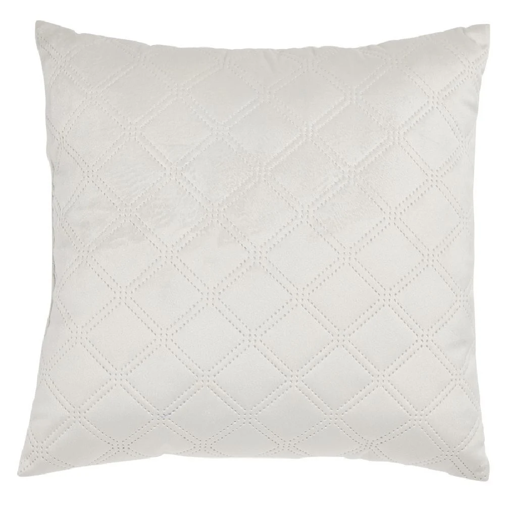 Coussin velours effet matelassé 40x40 cm