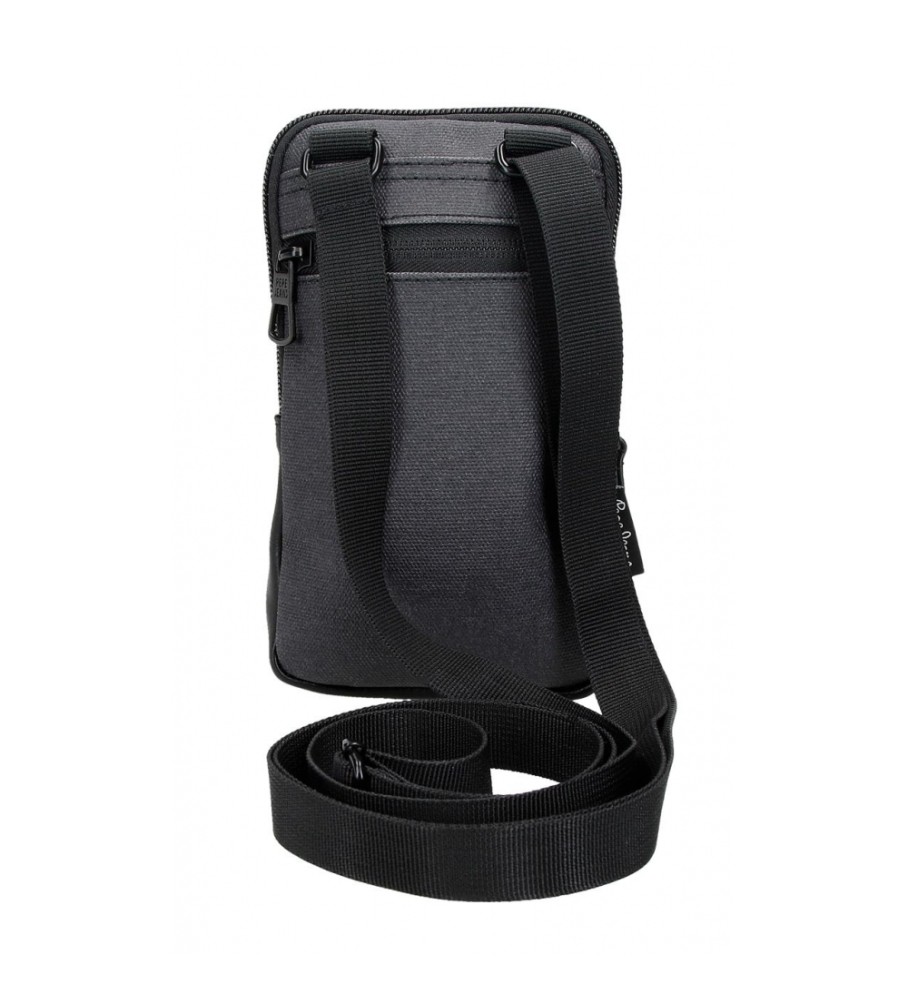 Bolsa de ombro para celular Pepe Jeans Grays preta