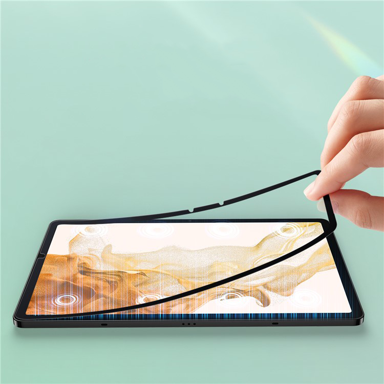 Samsung Galaxy Tab S9 / S8 / S7 Papier-Textur Paper-Feel Vollbild Display Schutzfolie Wiederverwendbar