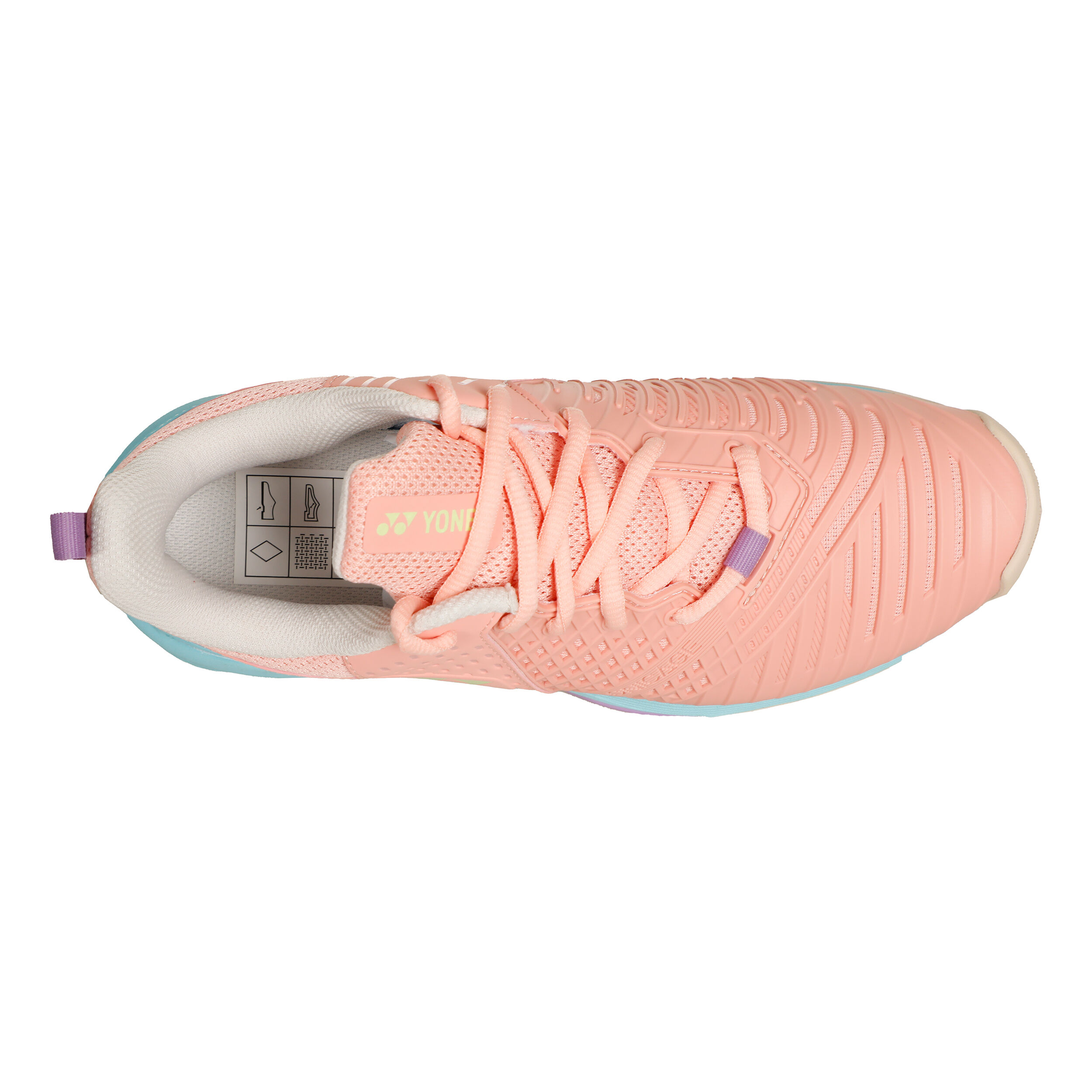 Yonex Sonicage 3 Chaussure Terre Battue Femmes - Corail , Turquoise