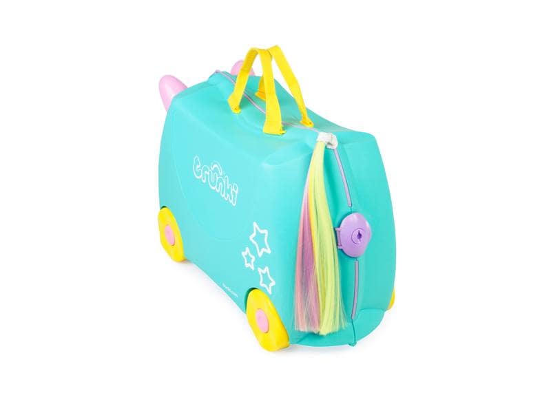 Trunki Reisetrolley Einhorn Una Türkis Reisekoffer für Kinder