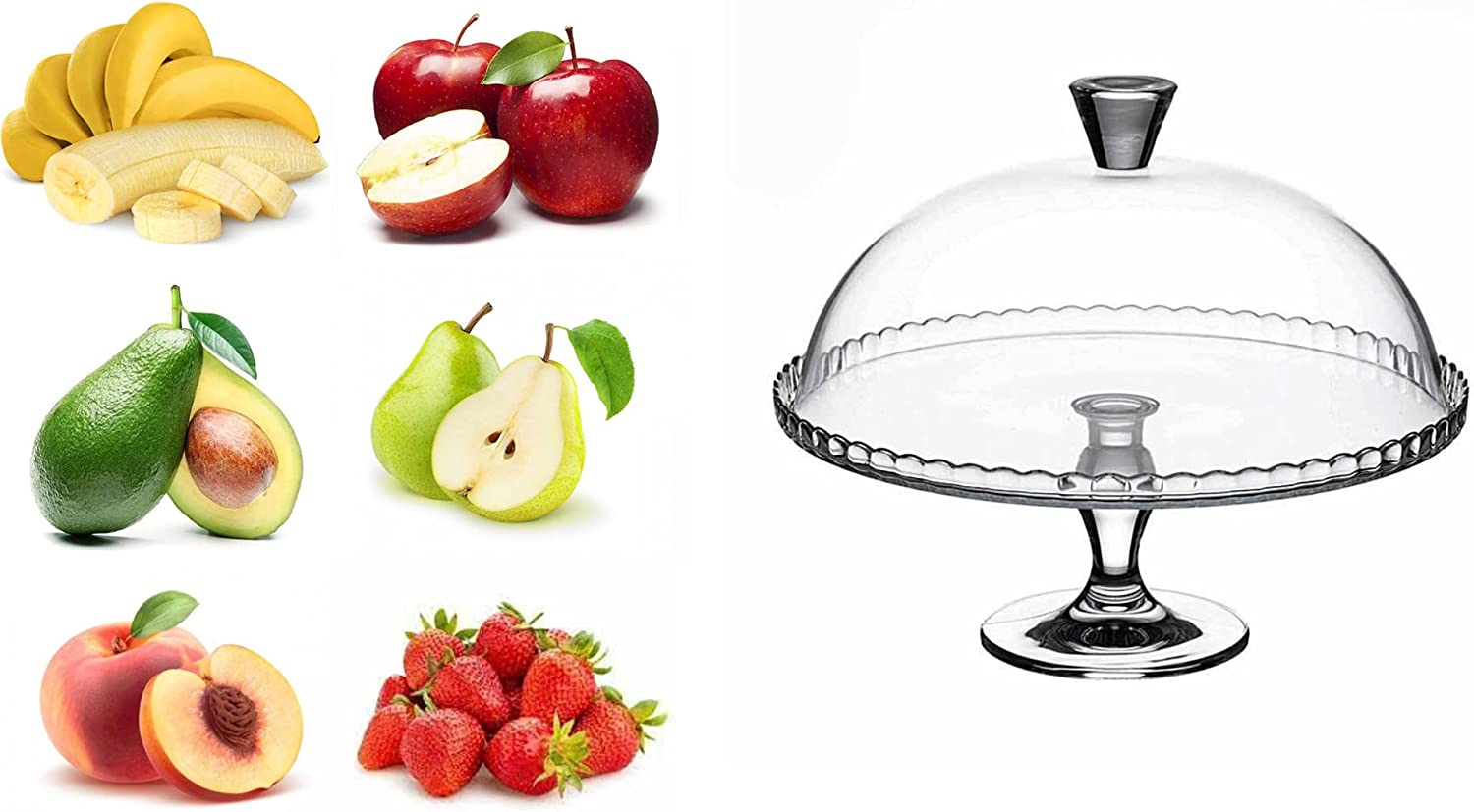 Etagere mit Glocke Pasabahce 32 cm Tortenständer