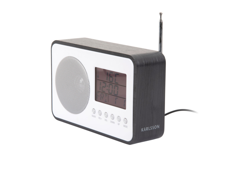 Alarm Clock FM Radio KA6036BK Black