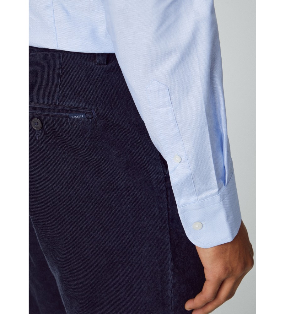 Camisa Hackett Essential Texture azul