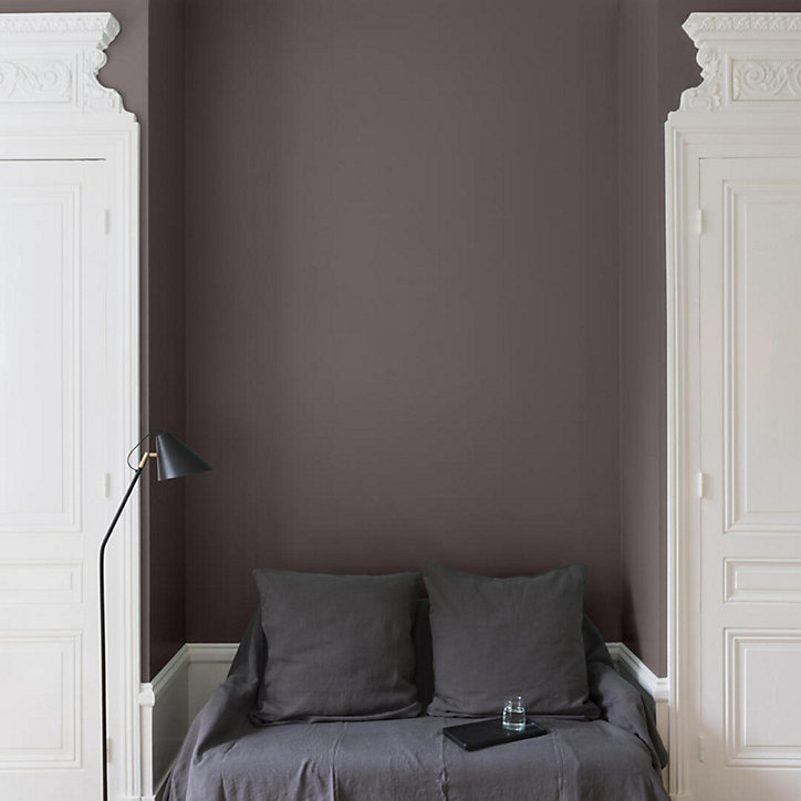 Peinture multisupport murs, plafonds et boiseries Velours de peinture gris brun minier Libéron 2,5L