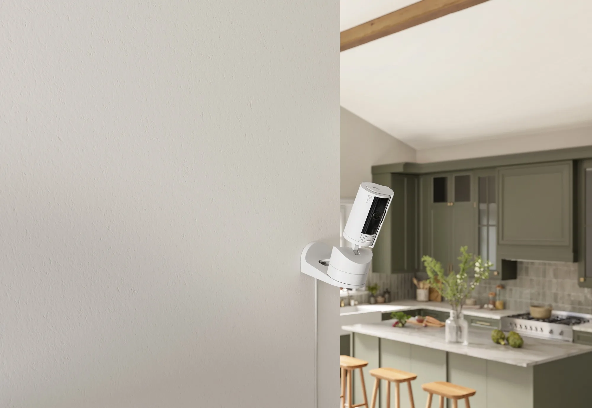 Ring Pan-Tilt Indoor Camera Blanc Caméra de surveillance