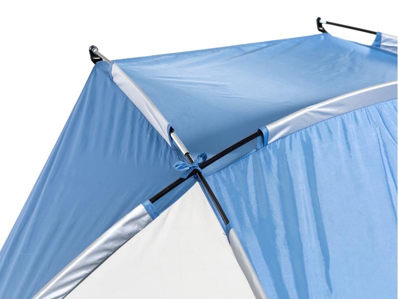 KOOR Strandzelt XL, Blau Strandmuschel schützt vor Sonne, Wind und leichtem Regen