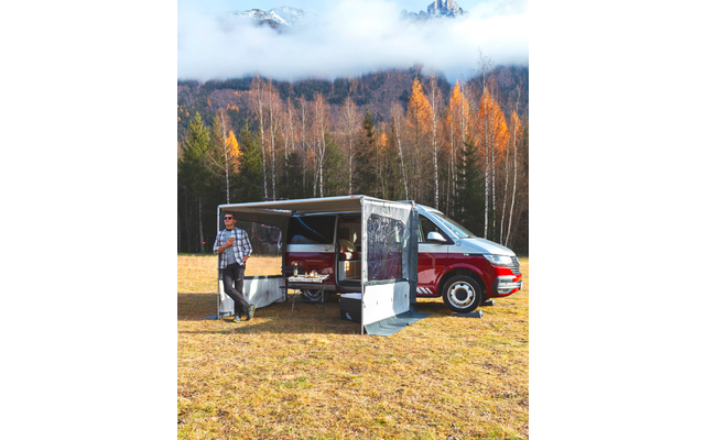 Fiamma Side W Pro Van Seitenwand für Fiamma F43 Van 270 cm Markise mit Auszug 225 cm