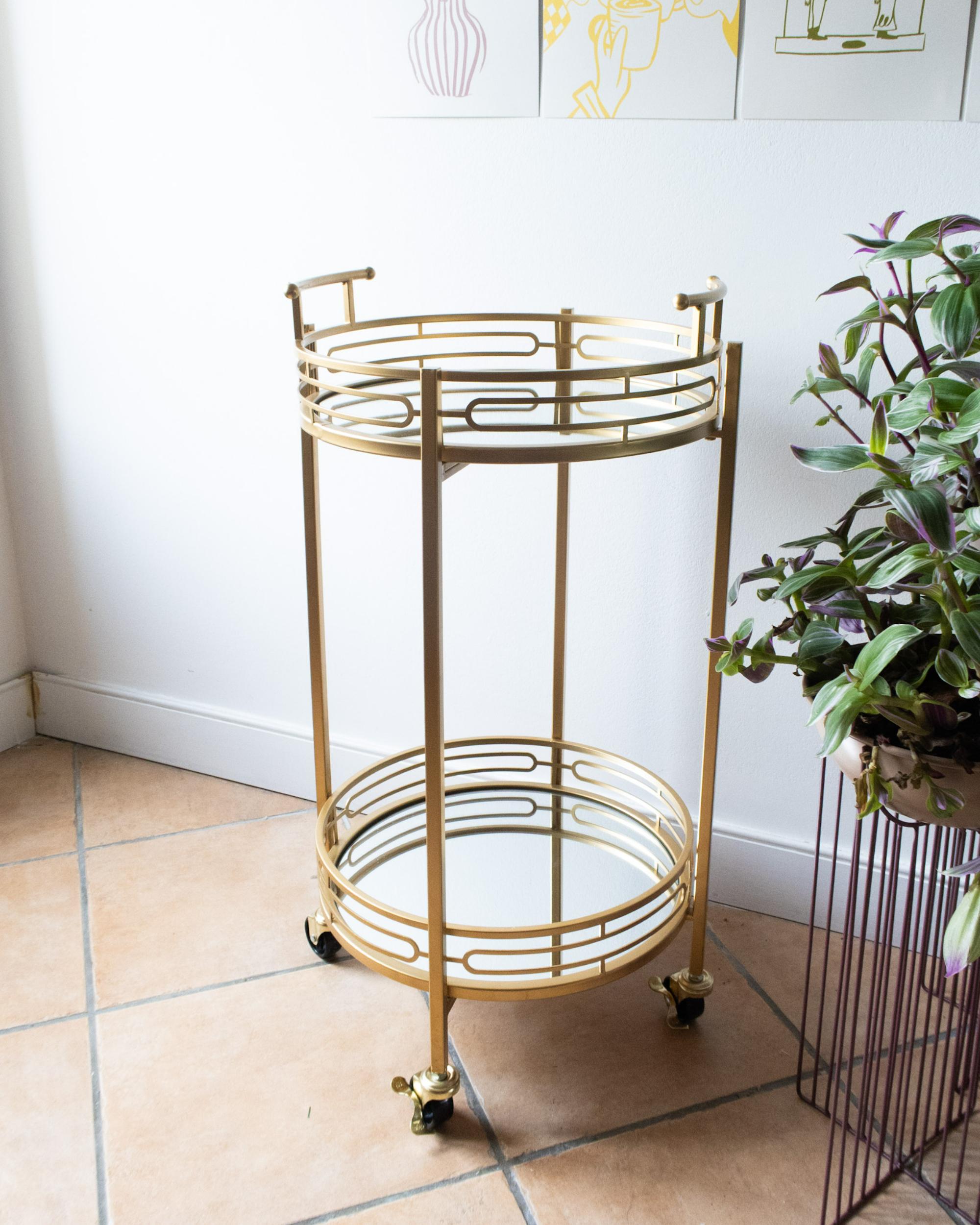 Keukentrolley FARLEY Metaal Goud