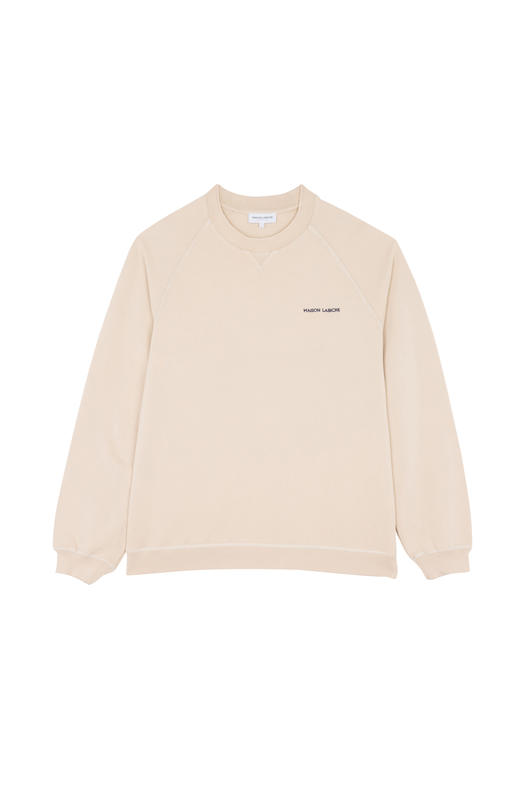 MAISON LABICHE Sweatshirt GREGOIRE LOGO/GOTS Beige