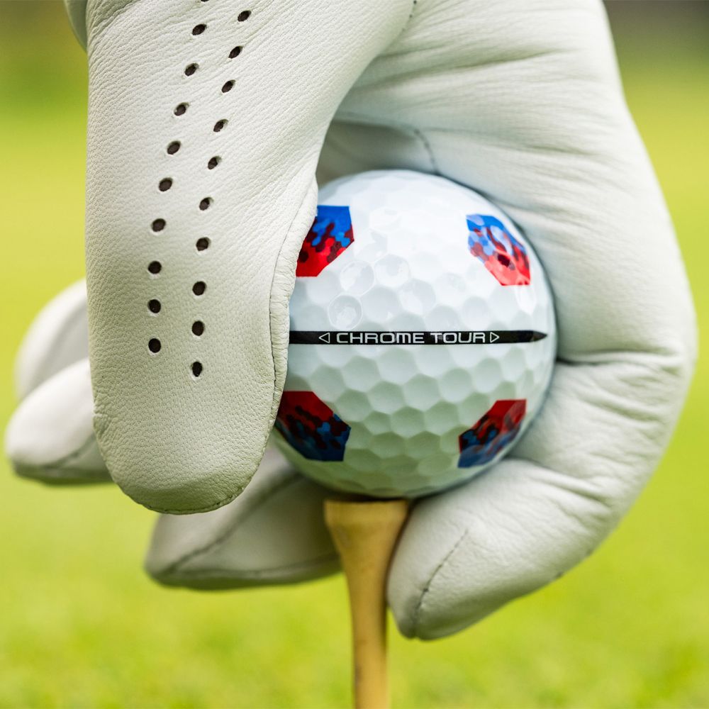Chrome Tour TruTrack 24 Golfball Hvit/Blå/Rød