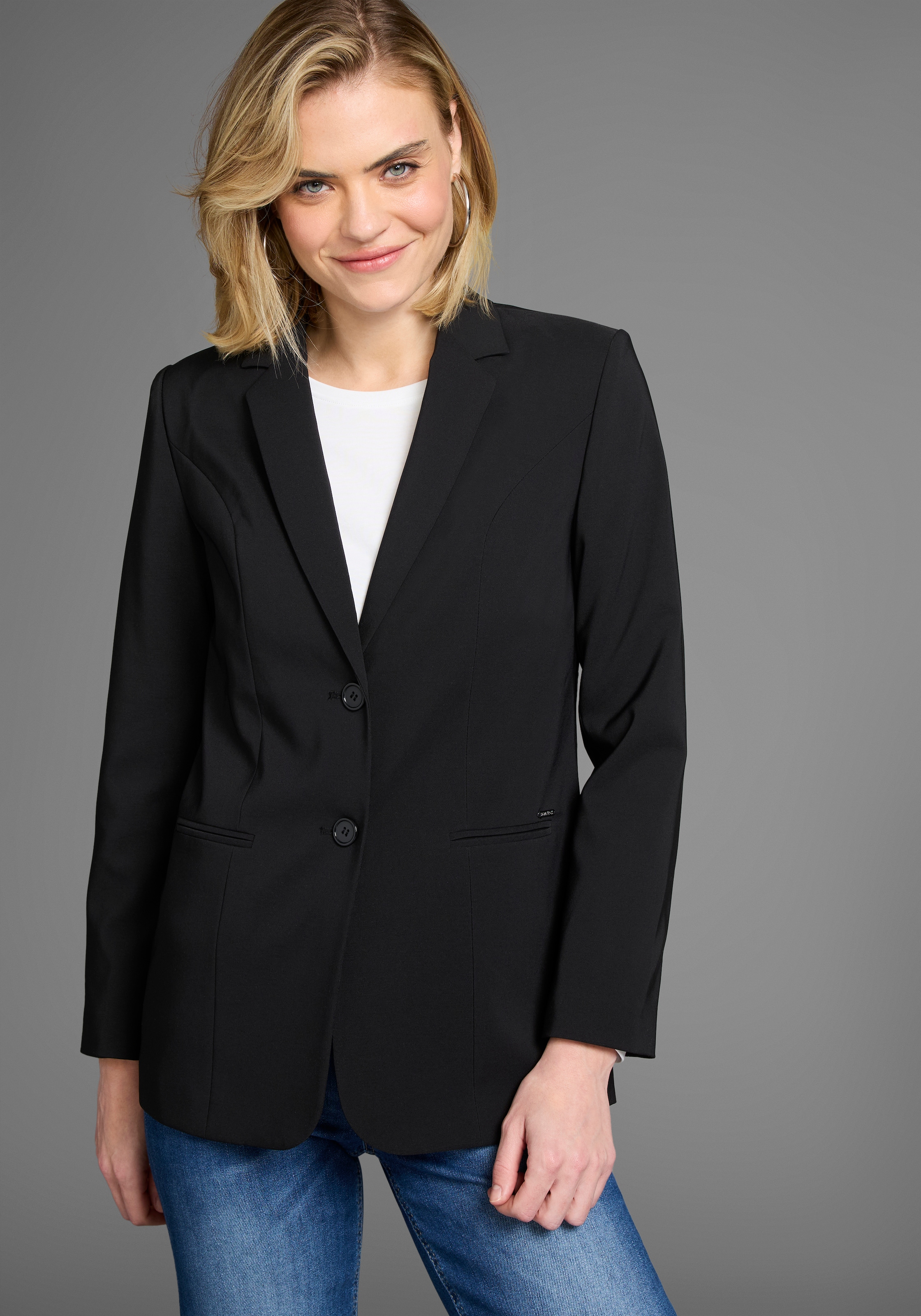 Laura Scott Longblazer , mit konstrastfarbigem Innenfutter