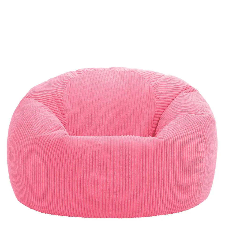 Set van 2 icon Zitzak Kingston - Corduroy Zitzak Volwassenen - Bubblegum