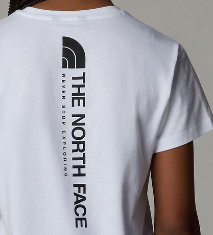 The North Face T-Shirt - Vertikale Grafik - Weiß