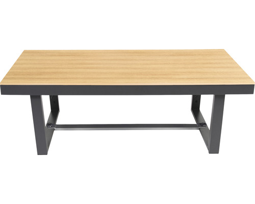 Tuinmeubelset loungeset bellavista 5-zits bestaande uit: driezitsbank, tafel inclusief kussens, aluminium antraciet