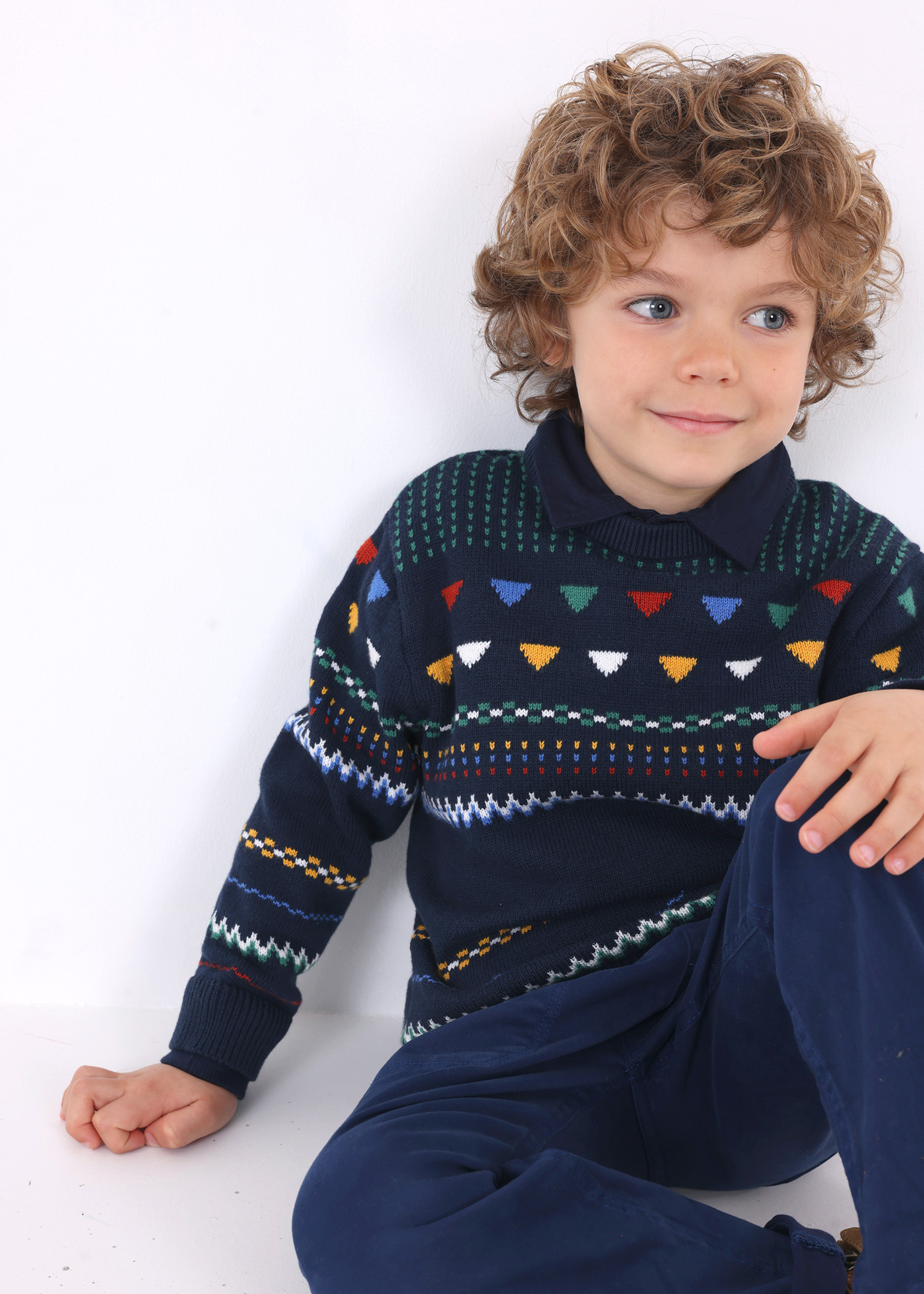 Suéter jacquard infantil
