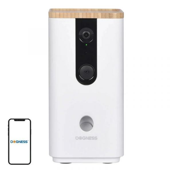 Dogness Dispensador de Comida Inteligente c/ Câmera T03 Branca