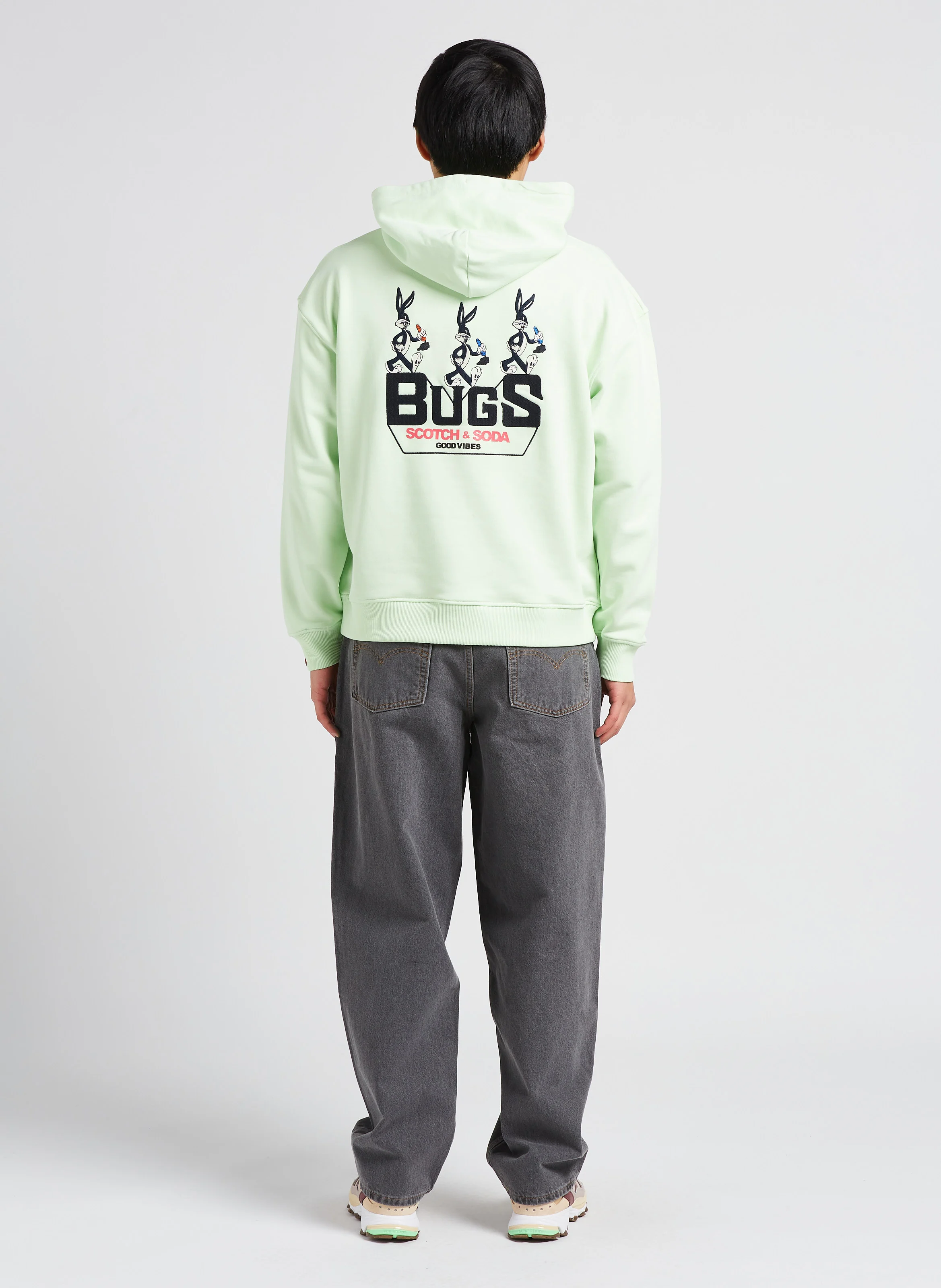 Sweat à capuche en coton organique| Vert