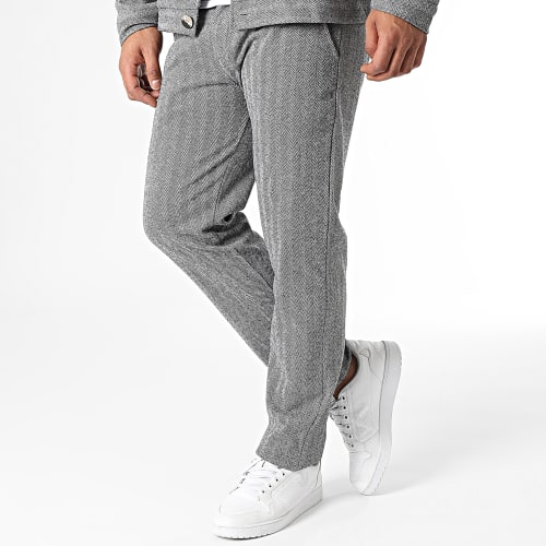 Ensemble Veste Et Pantalon Gris Chiné