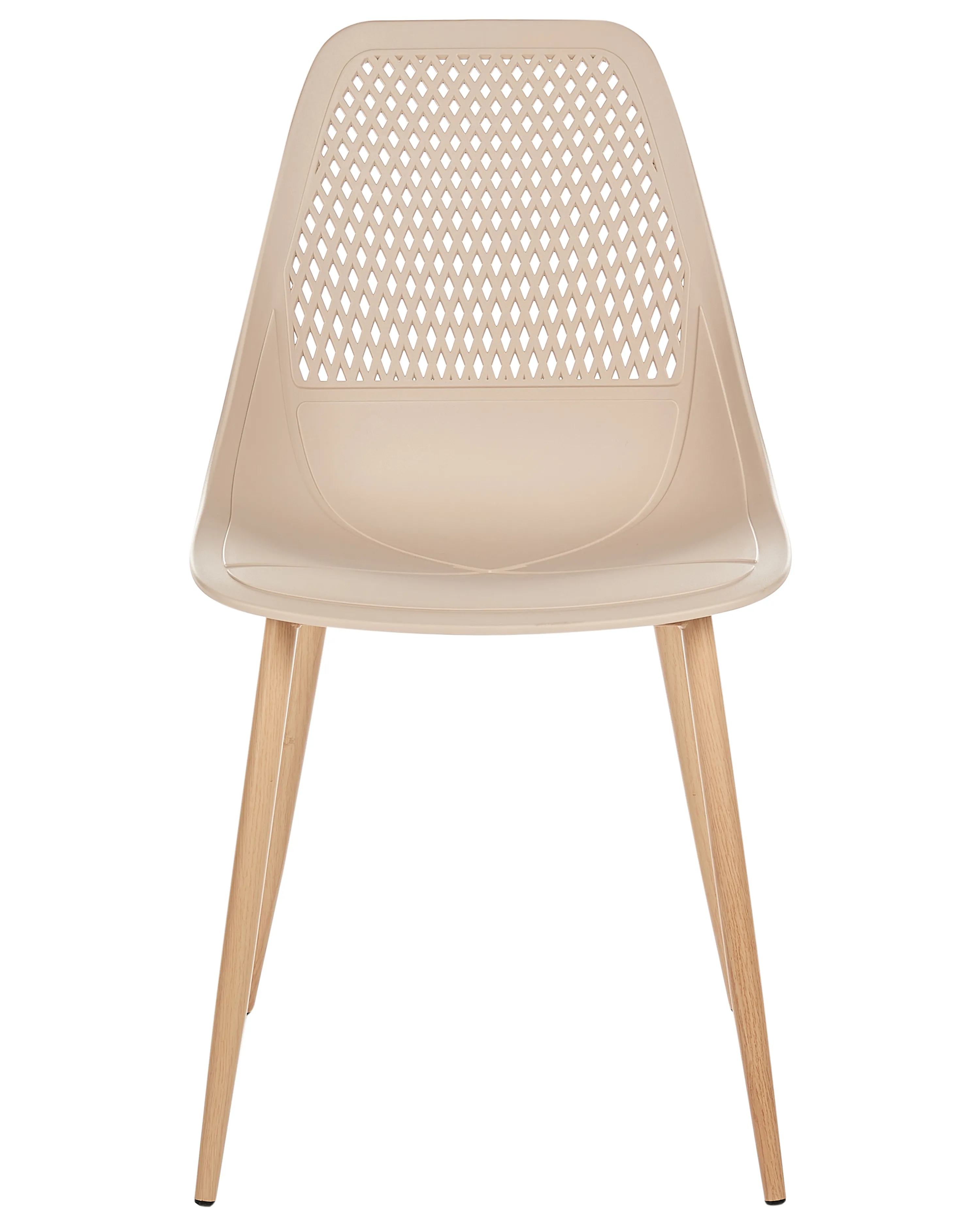 Set van 4 eetkamerstoelen HAZELTON Beige