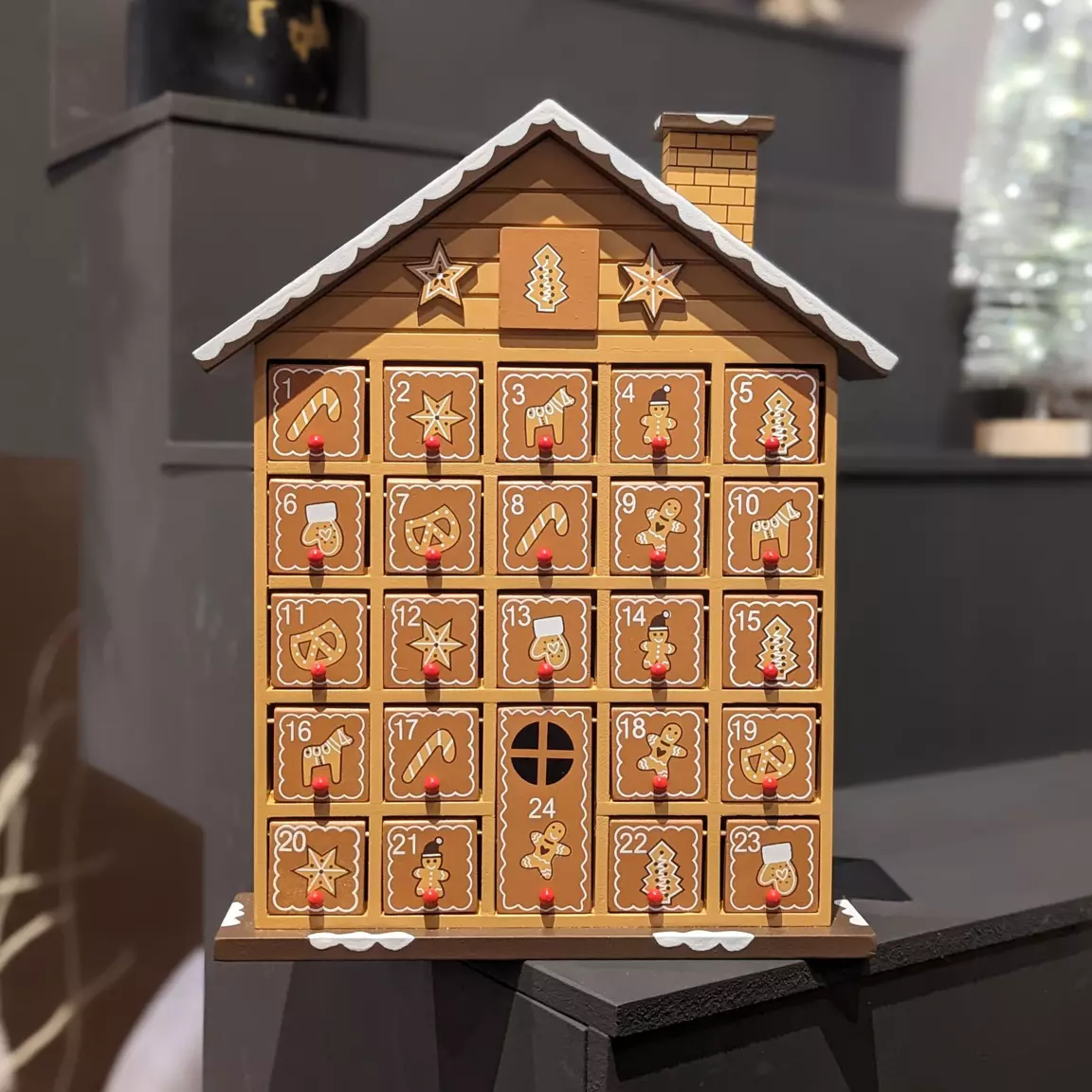 Calendrier de l'Avent à remplir Chalet Pain d'épice