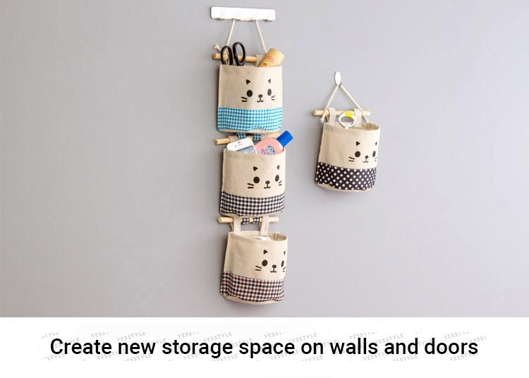 Home Simply - Wandhanger met kattenprint