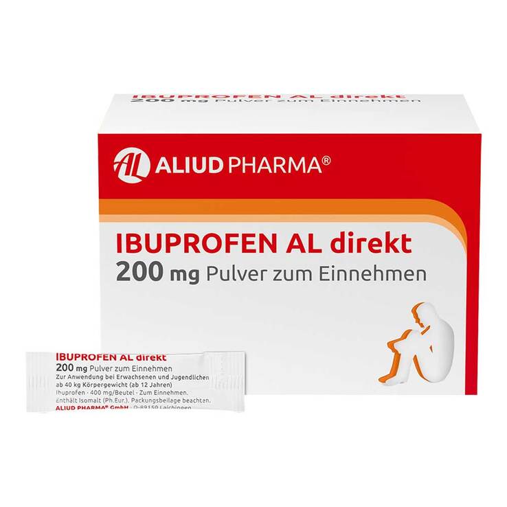 Ibuprofen AL direkt 200 mg Pulver zum Einnehmen, 20 St