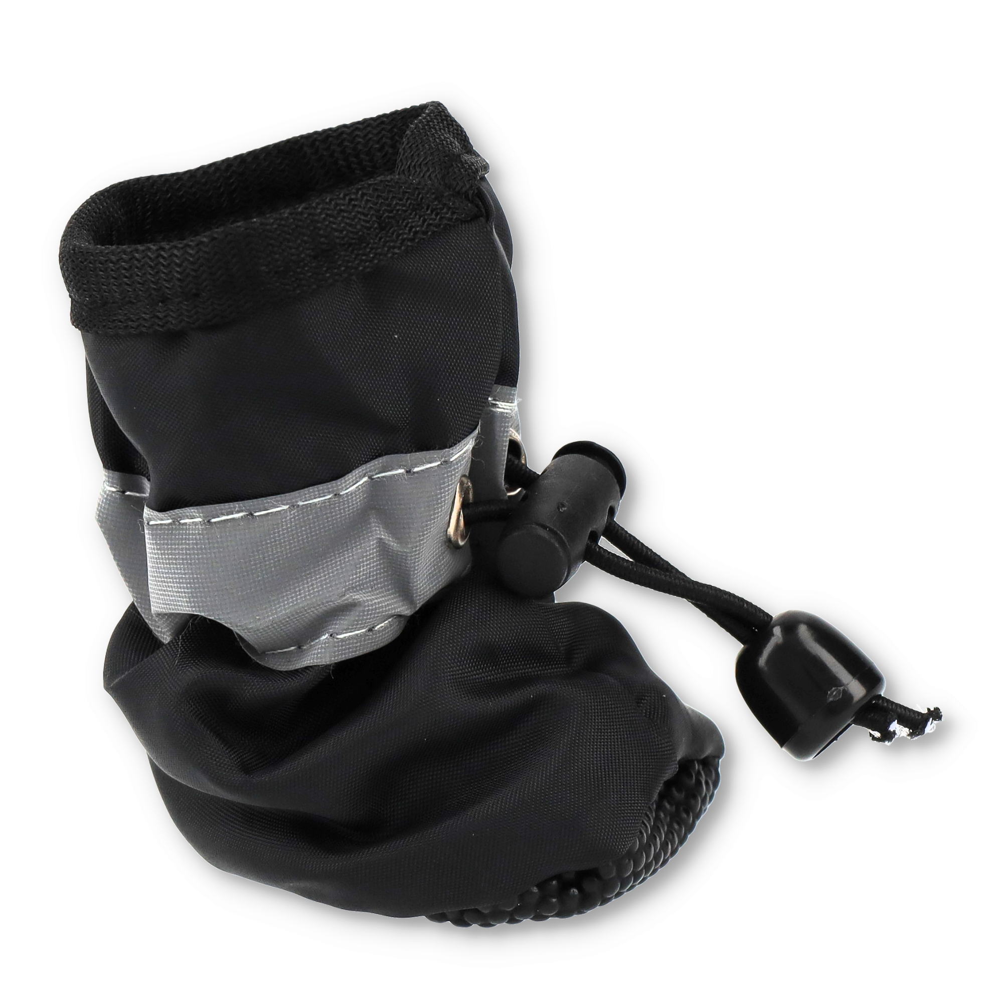 (4er Set) Gr. L Hunde Winter Schuhe Haustier Stiefel Outdoor Pfotenschutz Socken - Schwarz