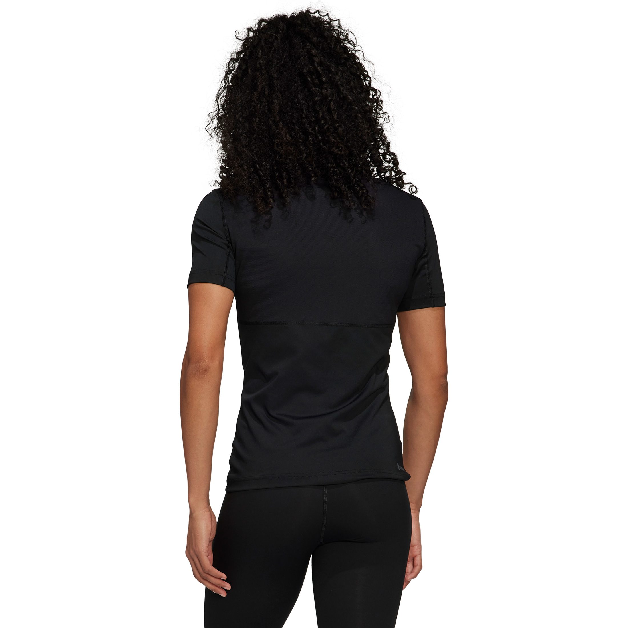 adidas Techfit Training T-Shirt Damen schwarz
