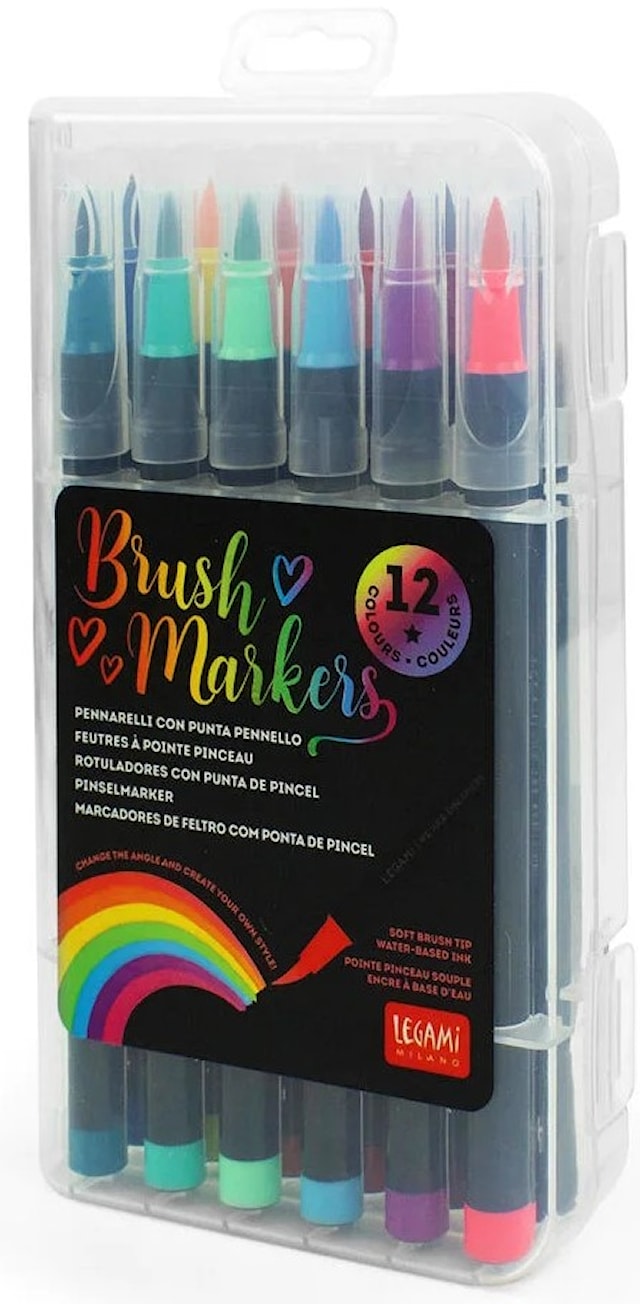 Brush Markers Standard Farger 12-pack Legami