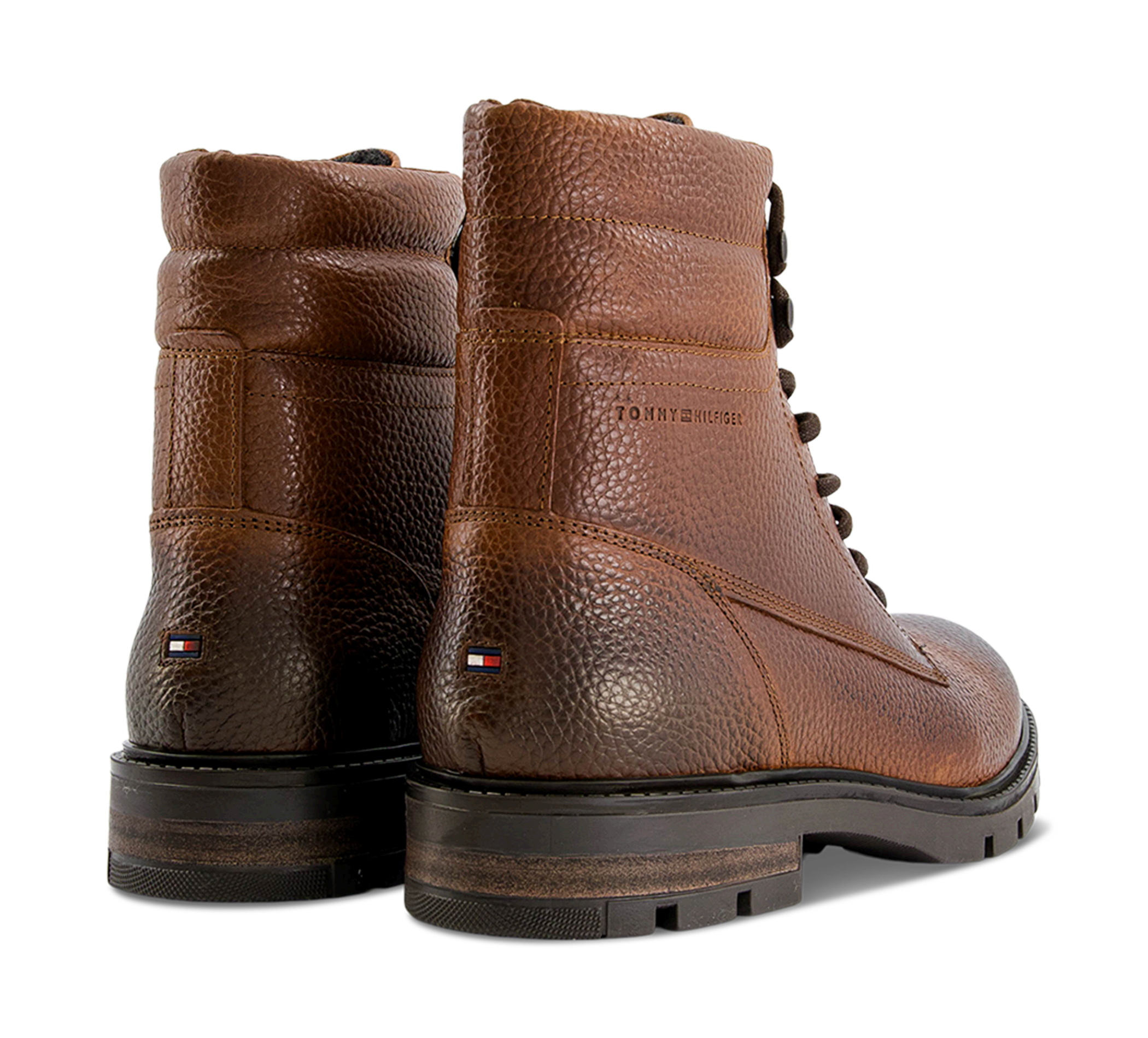Tommy Hilfiger Warm Padded Hilfiger Lth Boot - Schnürstiefel Leder