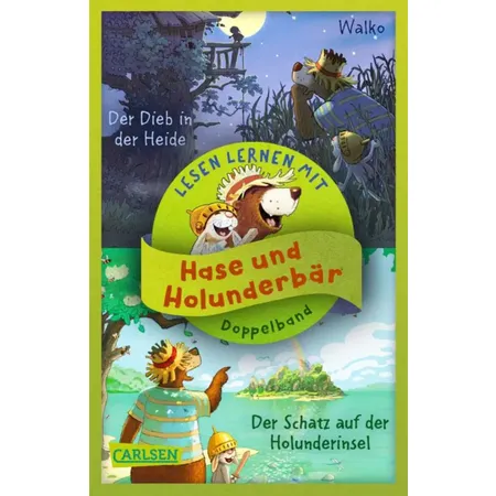 Carlsen Verlag Doppelband - Hase & Holunderbär: Der Schatz Holunderinsel / Der Dieb in der Heide