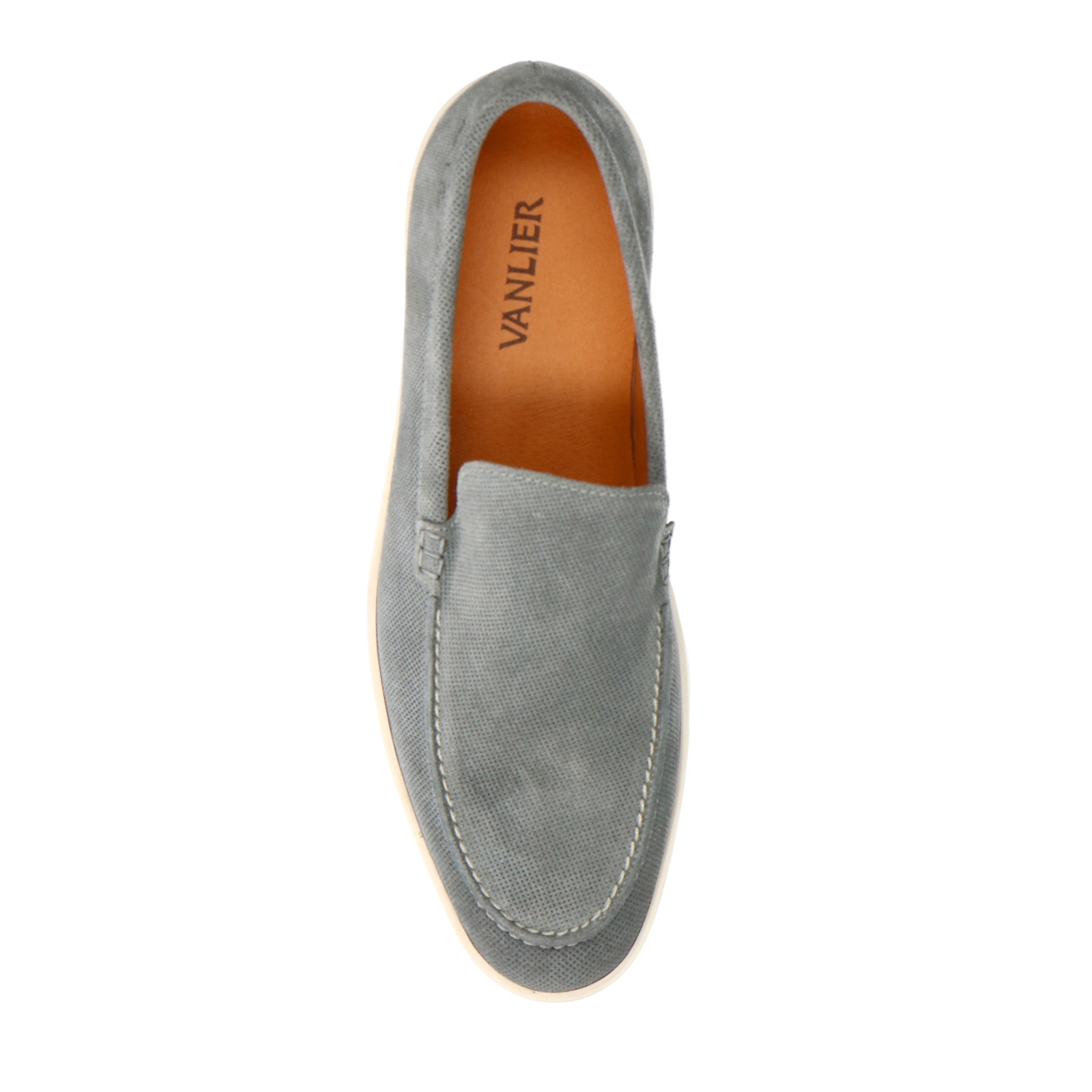 Grijs/blauwe suède loafers
