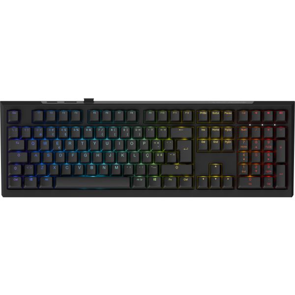 Ducky Teclado Mecânico One X 100% Wireless Black RGB Linear Inductive Switch