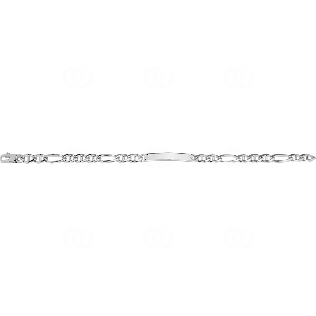Gravurarmband Fantasie 925 Silber rhodiniert 5.7mm
