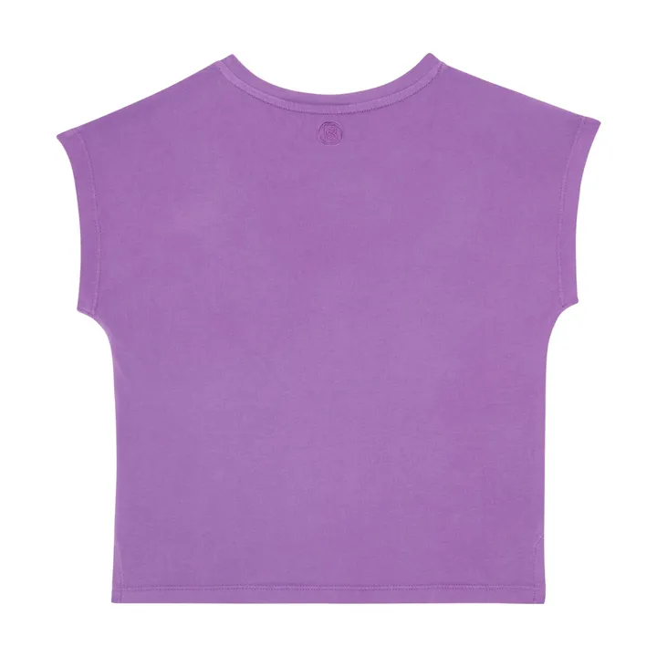 SMALLABLE BASICS T shirt Fille Manche Courte Coton Bio | Violet