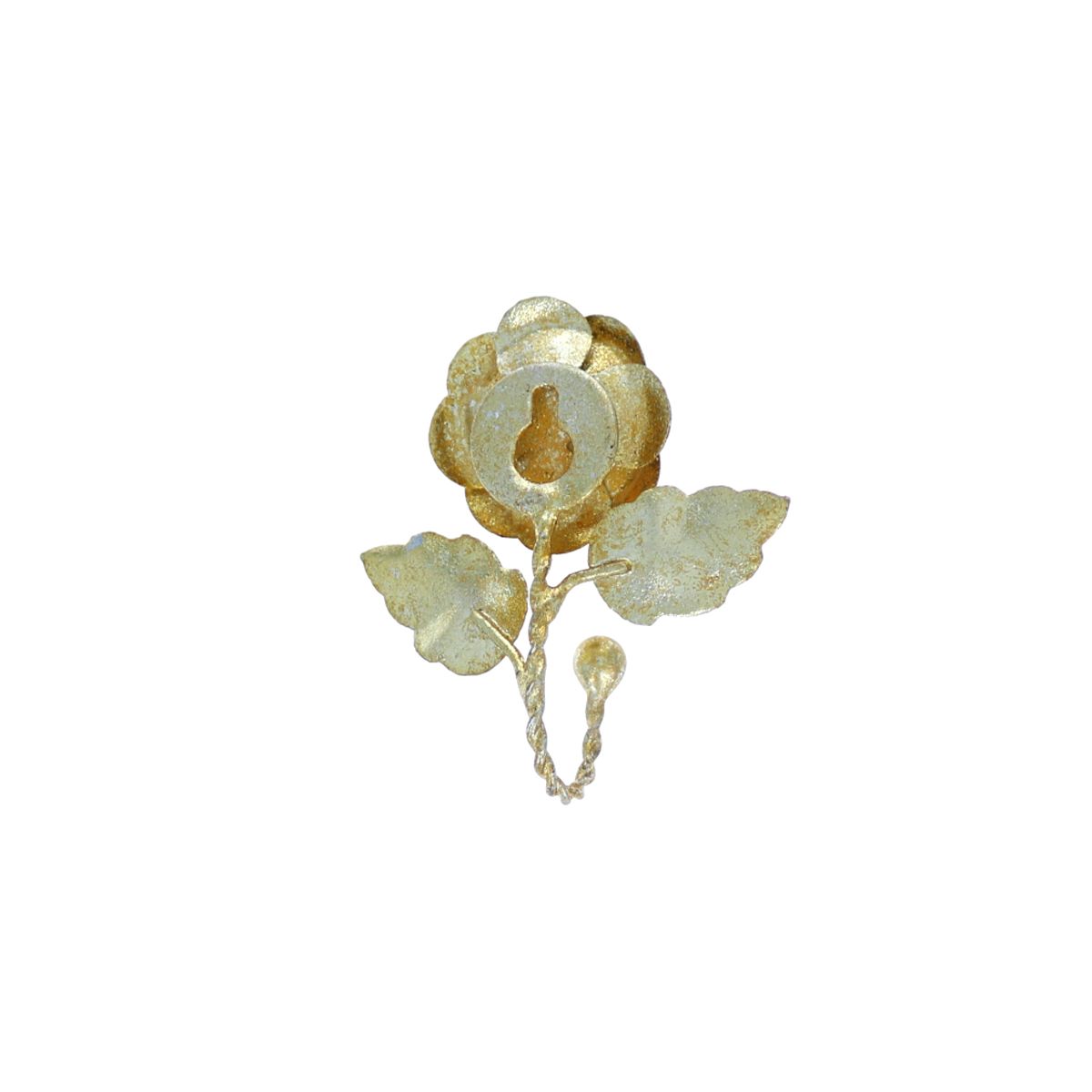 Patère fleur dorée irisée Atelier jasmin