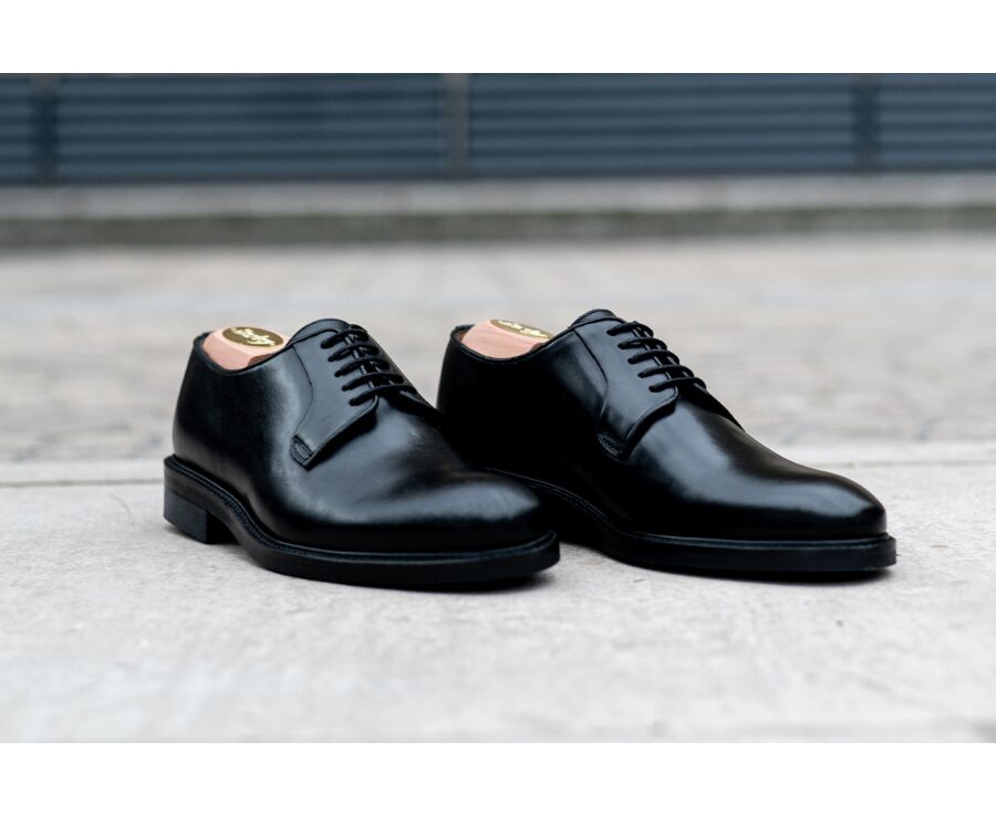 Derbies homme cuir Noir semelle gomme - MONTEREY GOMME CITY