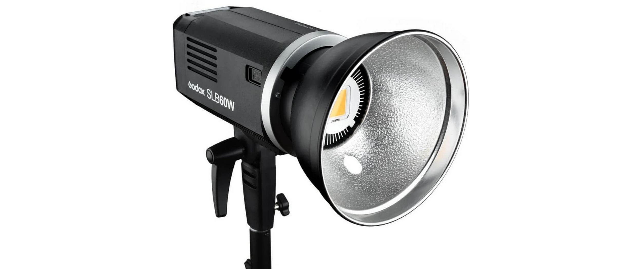 Videoleuchte SLB-60W mit Powerpack LED<br>60W LED-Studiolampe, 5600K, dimmbar, akkubetrieben