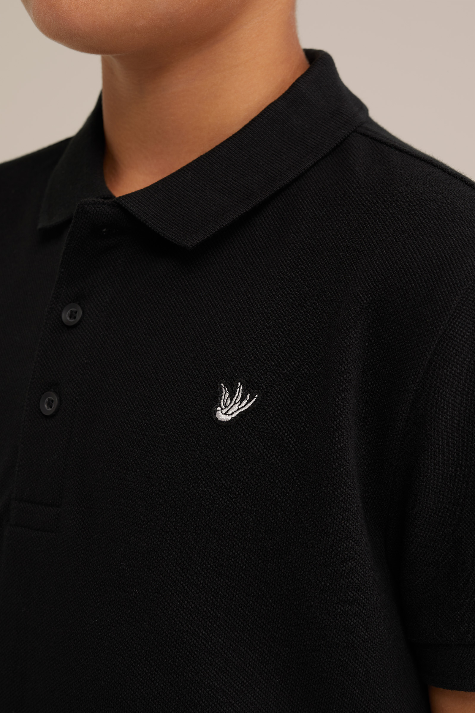Jongens polo WE Fashion Zwart