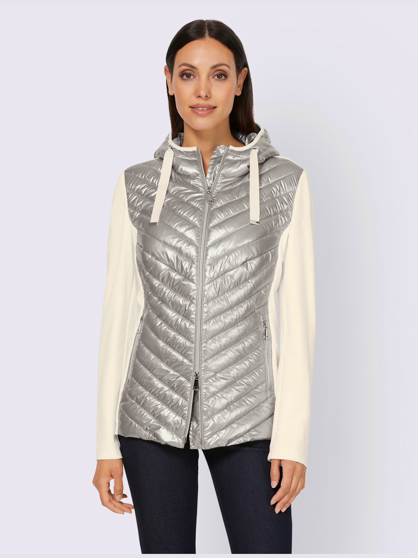 Veste à la brillance métallisée