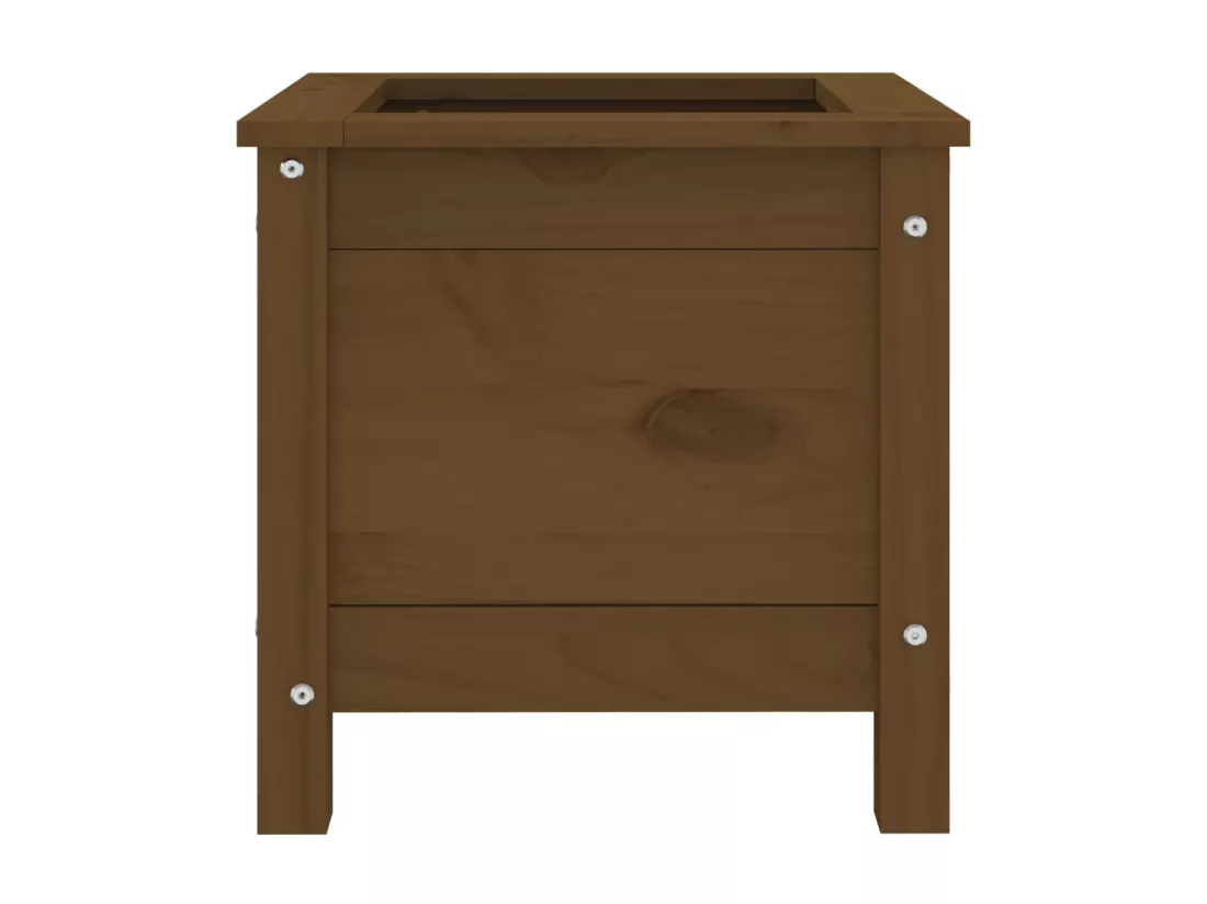 Jardinière bac lit surélevé bois marron 40 x 40 x 39 cm 02_0037534